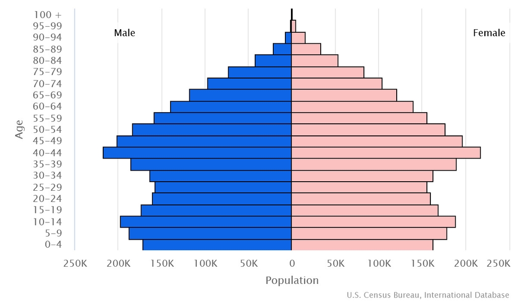 2023 population pyramid